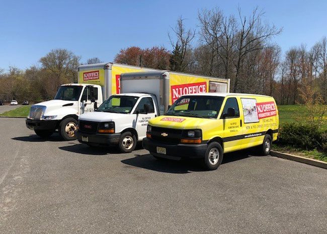 NJ Office Depot - Fleet of Delivery Trucks