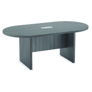 6' Brooklyn Racetrack Conference Table In Grey