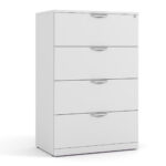White 4 Drawer Lateral