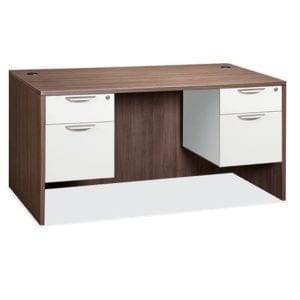 Brooklyn Series - Desk With (2) Box, File Pedestals