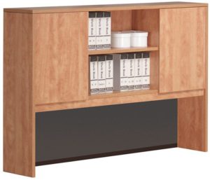 Brooklyn Series Double Tier Laminate Hutch With (2) Laminate Doors