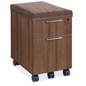 Brooklyn Series Abbey Mobile Pedestal With Optional Cushion