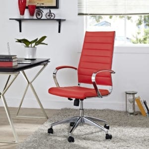 Sapphire High Back Chair In Red