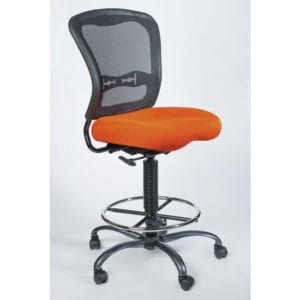 Wright Stool - Orange Seat