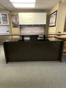 Executive Laminate U-Shape Desk With Sit/Stand Table Desk