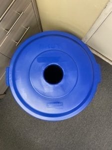 32 Gallon Brute Blue Recyclable Cover