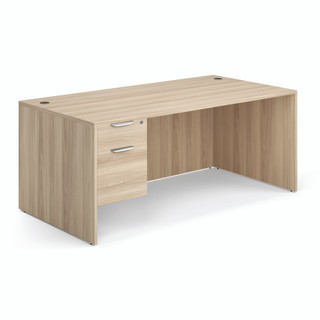 Brooklyn Series - Desk With (1) Box,File Pedestal