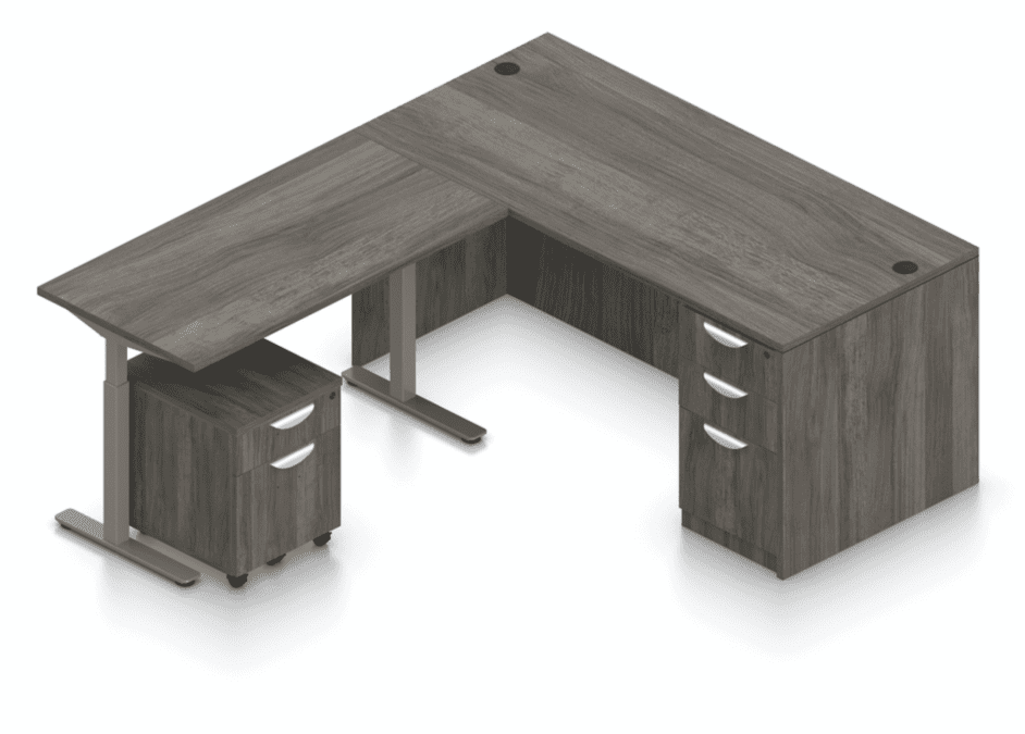 Brooklyn Sit/Stand L- Shape Desk