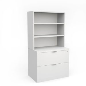Brooklyn Series Laminate Open Hutch For Laterals & Storage Cabinets