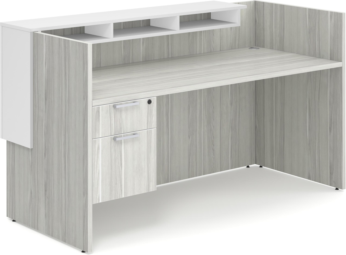 Brooklyn Series Coney Island Reception Desk In White Birchwood