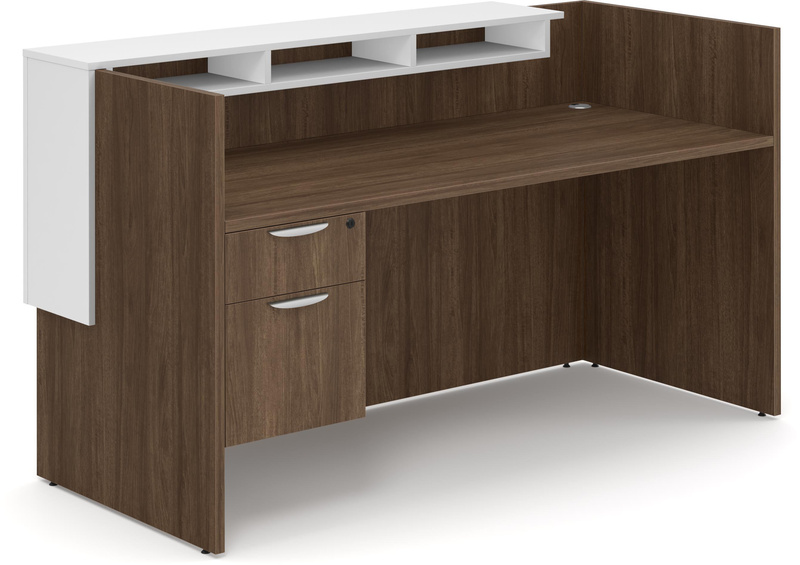 Brooklyn Series Coney Island Reception Desk In Walnut