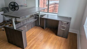 Sit Stand L-Shape Desk